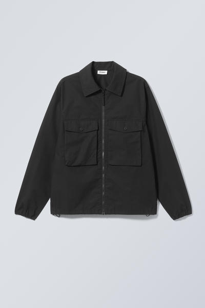 frank cargo pocket jacket - Black | Weekday EU
