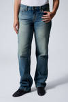 Jackpot Blue - Medium Blue - Arrow Low Rise Regular Straight Leg Jeans - 1