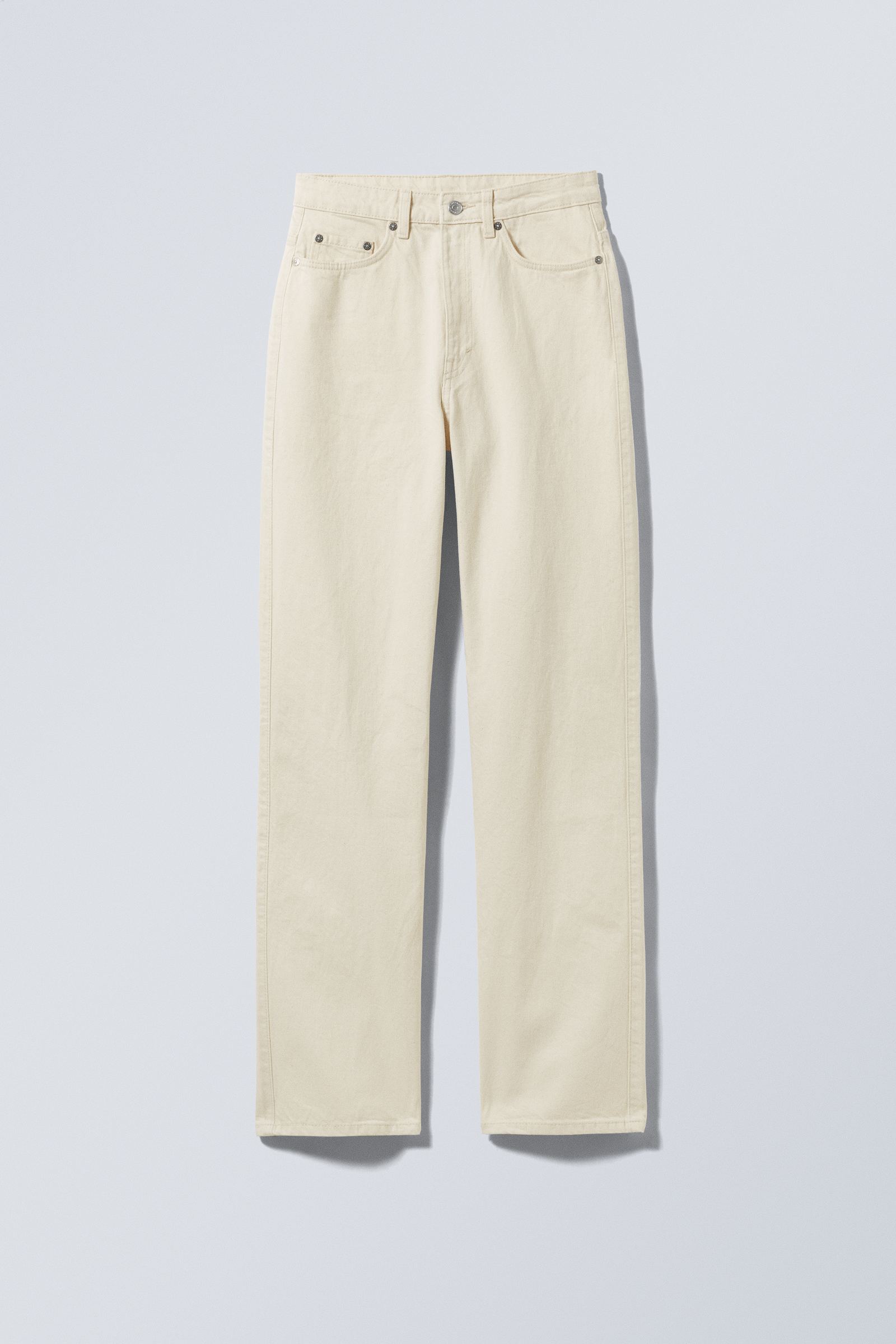 #D0C2AA - Rowe Extra High Straight Jeans - 1