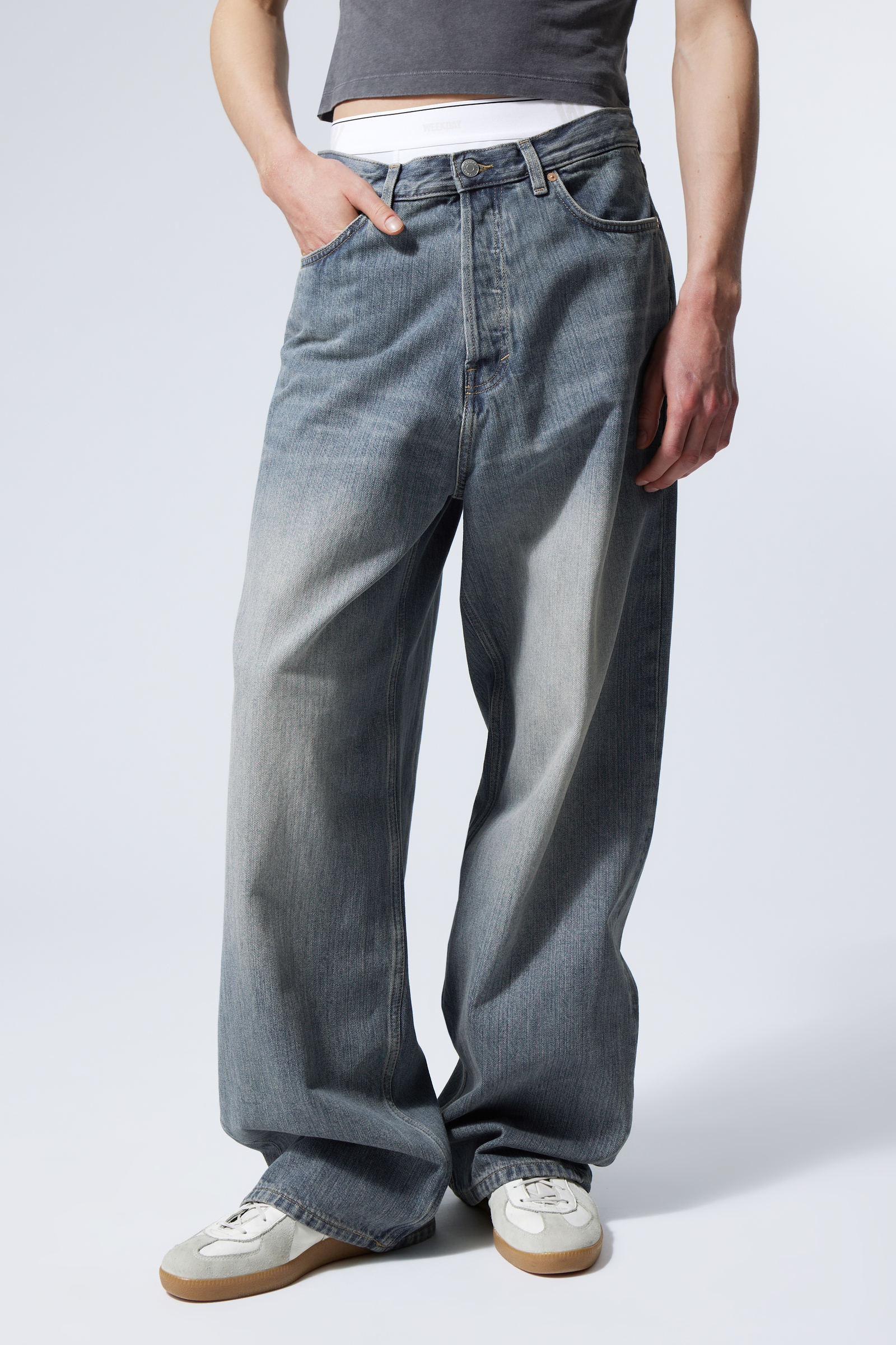 astro loose baggy jeans - Trove Blue | Weekday EU
