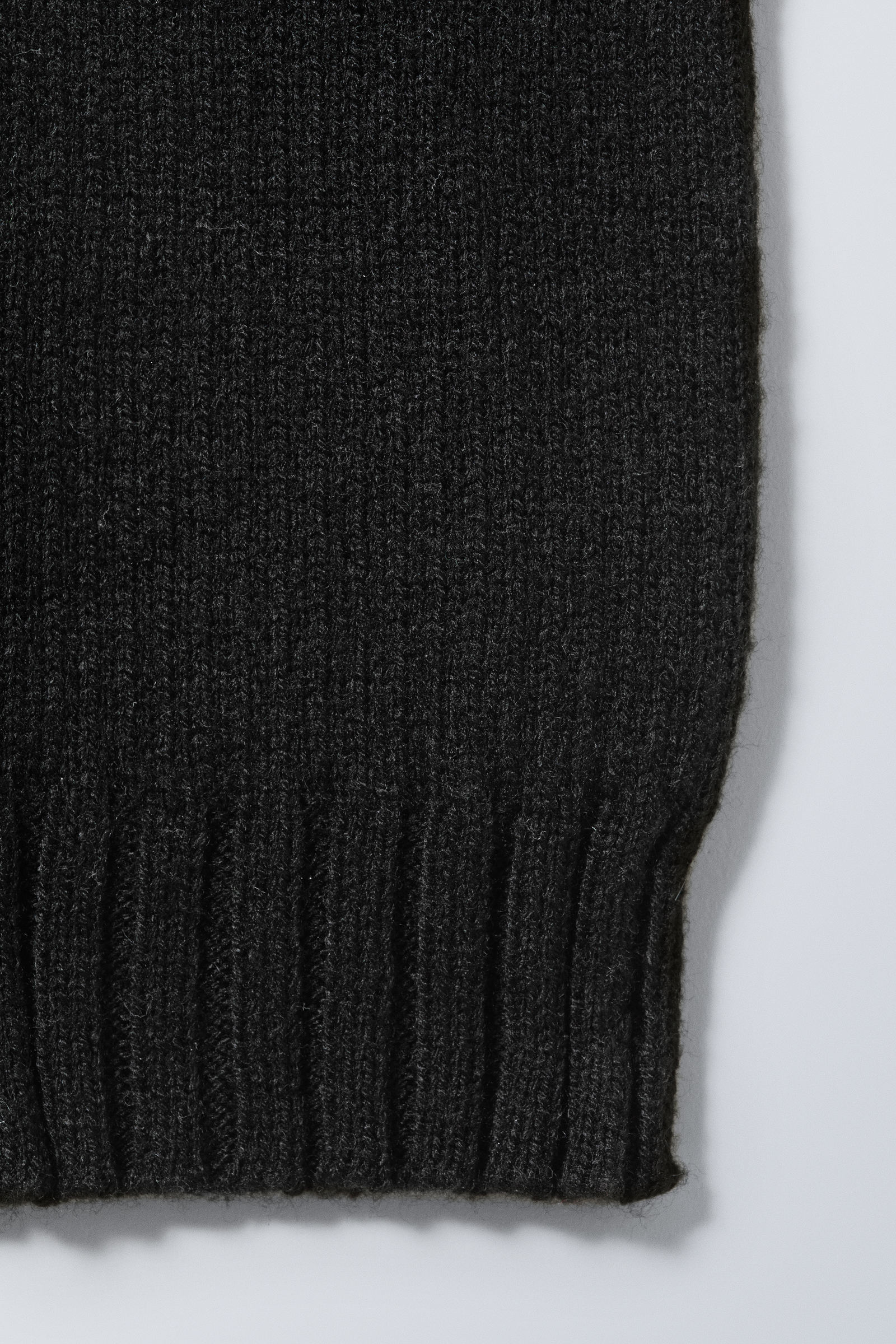 #000000 - Rib Knit Leg Warmers - 2