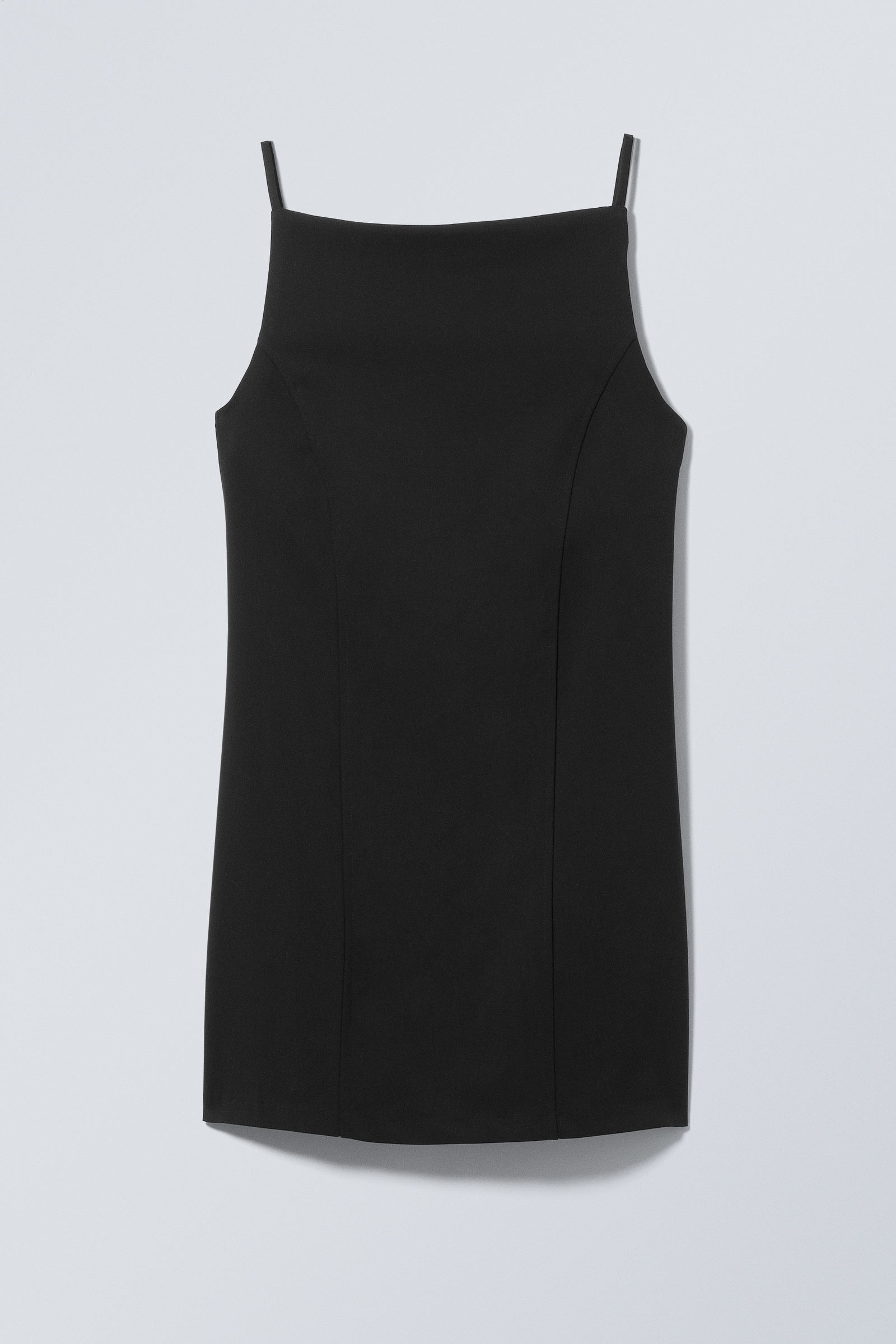 Black - Mini Suiting Dress - 0