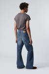 Mine Blue - Mellanblå - Time Loose Bootcut Leg Jeans - 4