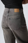 Clay Grey - Grey - Rail Mid Rise Loose Wide Leg Jeans - 3