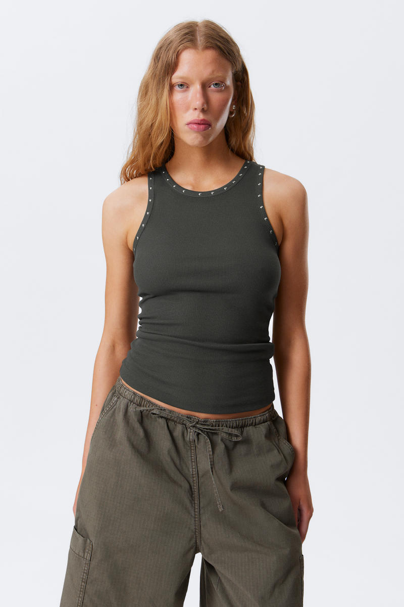 Weekday Stud Detailed Tank Top