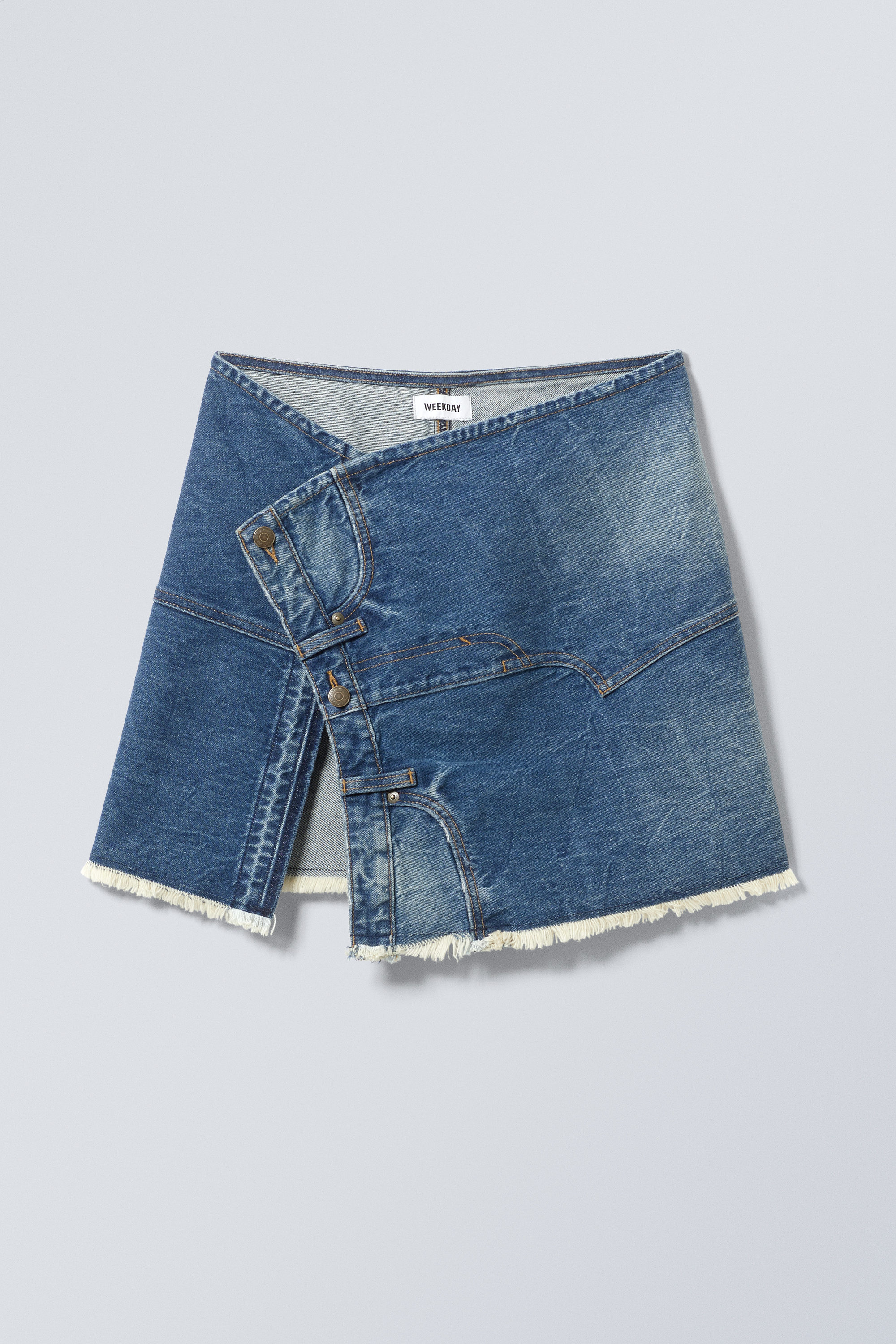 short denim wrap skirt - Blue Era | Weekday WW