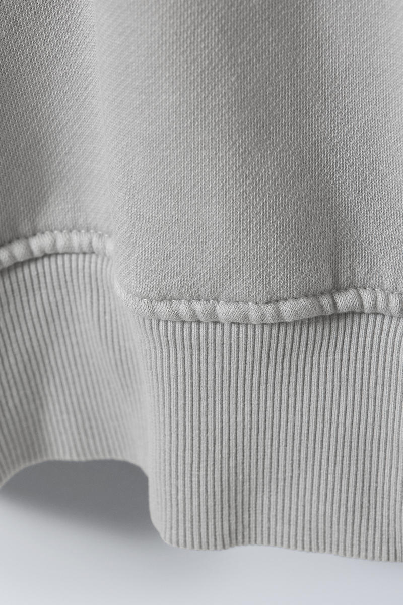 wide heavyweight sweatshirt - Light Grey | Weekday EU