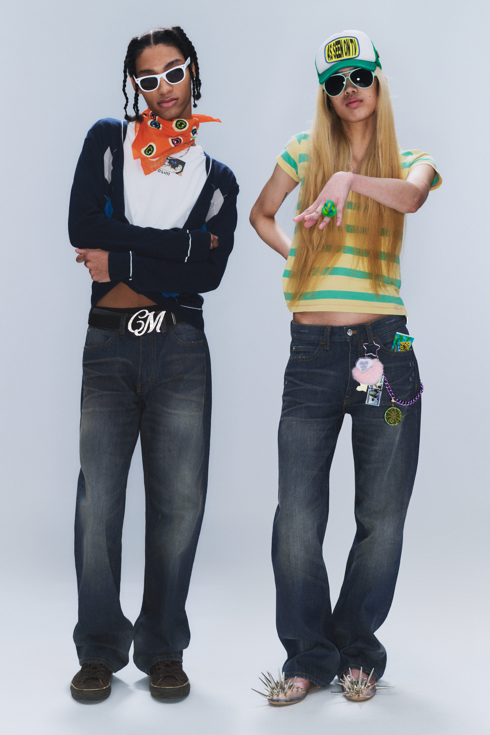 Anti – Unisex-Jeans mit niedrigem Bund