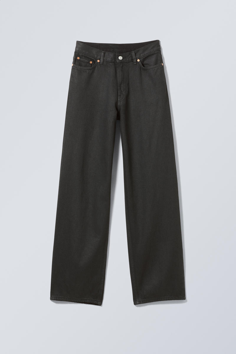 Rail Mid Loose Coated Jeans