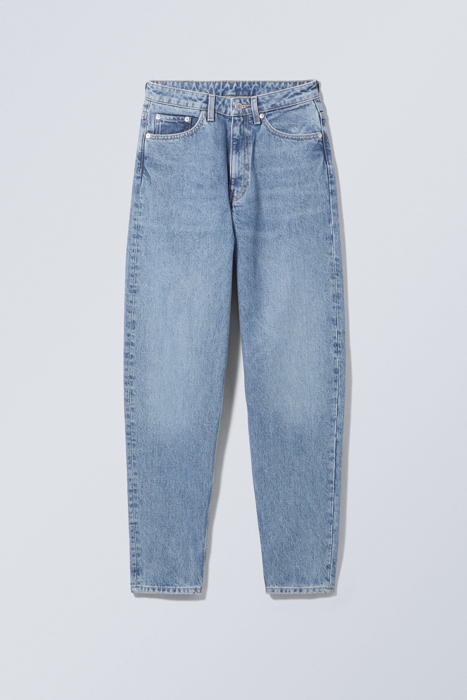 #0000FF - Lash Extra High Mom Jeans - 1
