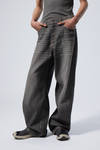 Ash Black - Black - Astro Loose Baggy Leg Jeans - 1