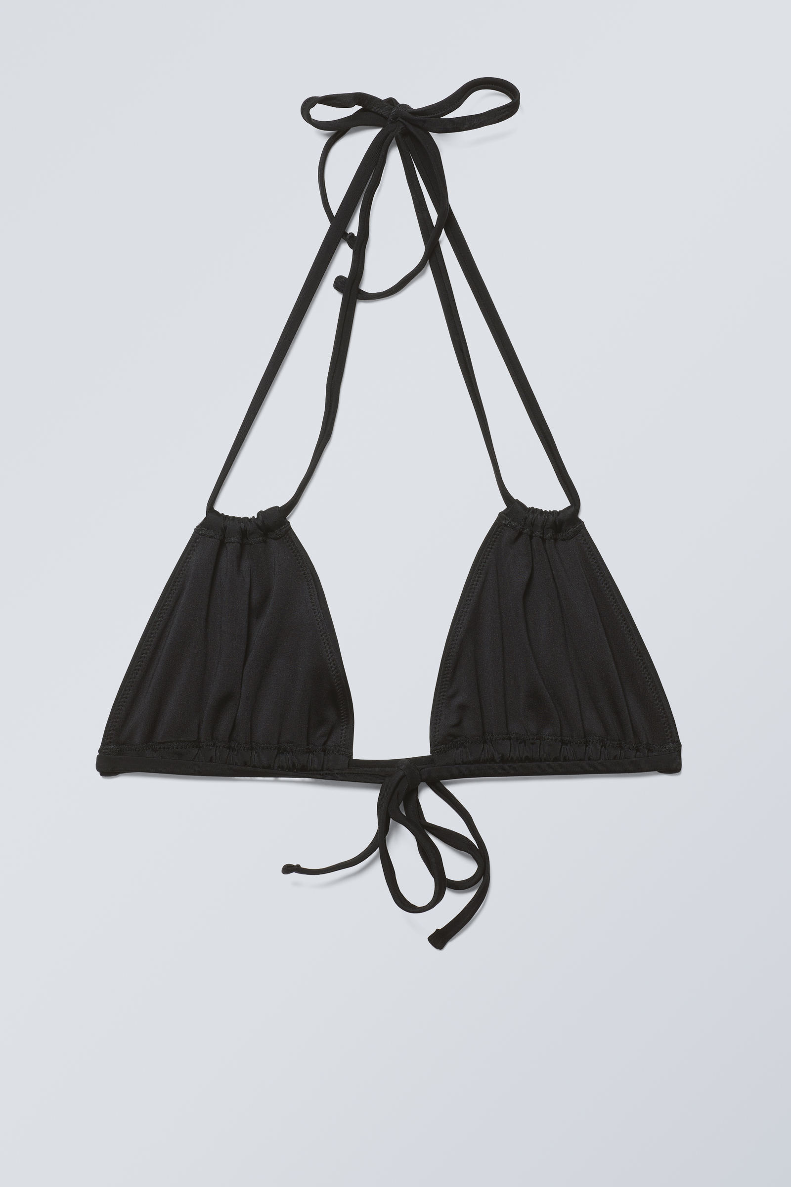 Tie knot Crop Top High Waisted Swimsuit - Black – Mystique-Online