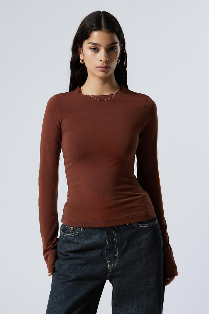 Weekday Long Sleeve Cotton Top