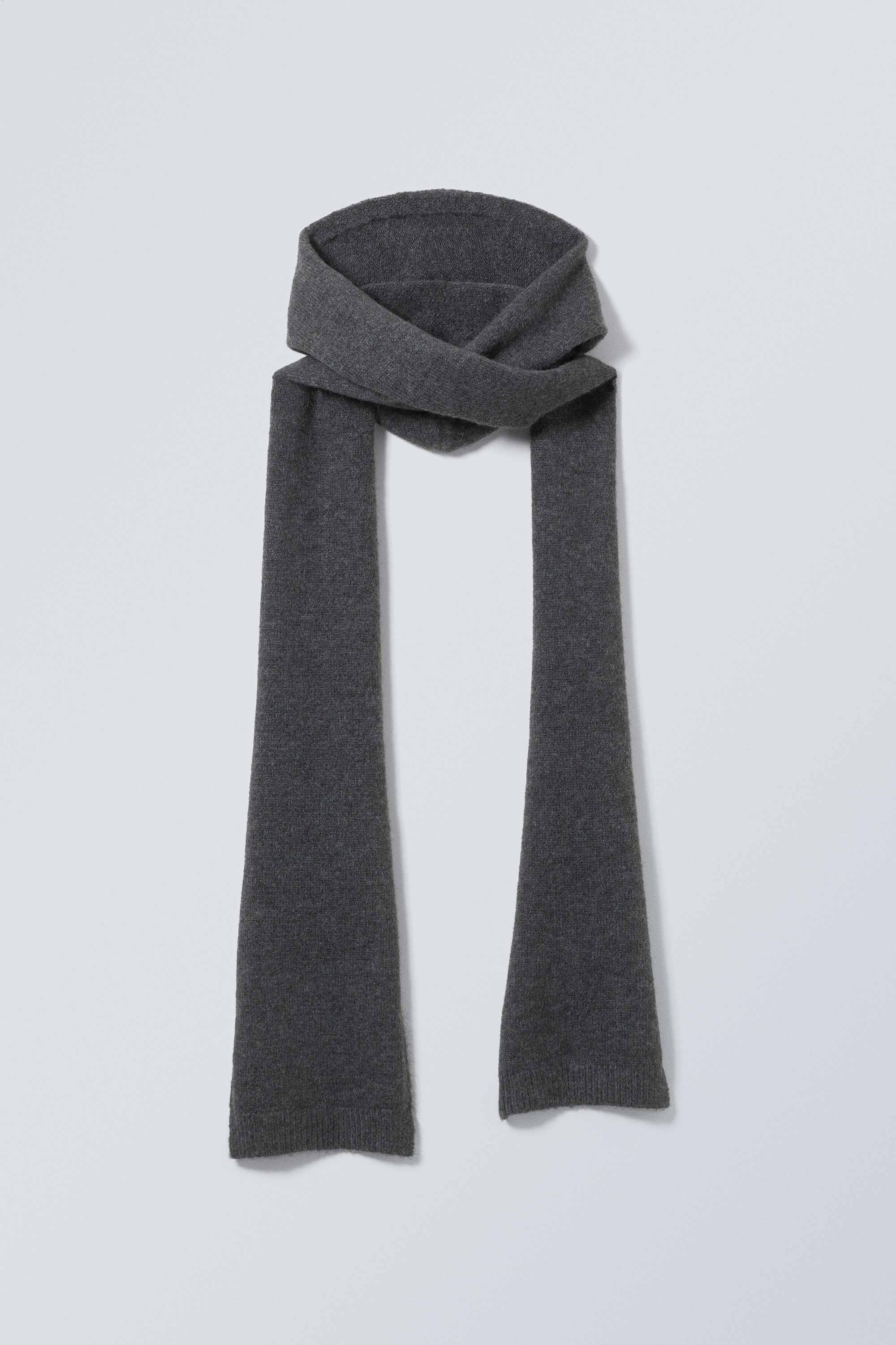 ＜THROW＞ Hoodie Scarf hood scarf - Dark Grey | Weekday GB