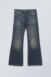 Deep Ocean Blue - Mörkblå - Time Loose Bootcut Leg Jeans - 2