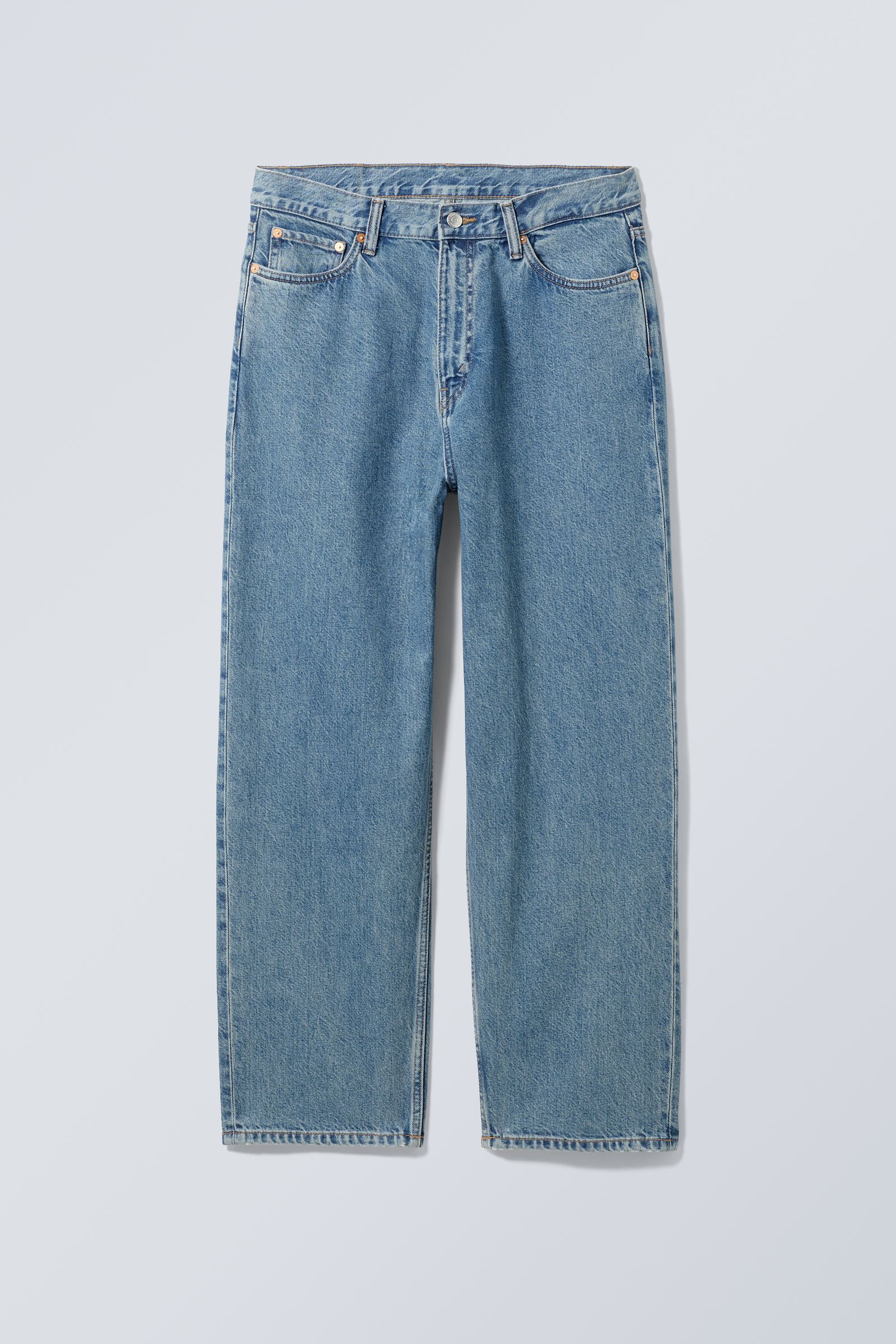 90s blue - Galaxy Loose Straight Jeans - 5
