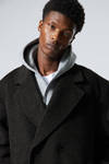 Black - Double-Breasted Wool-Blend Coat - 1