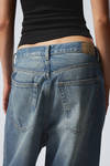 Jackpot Blue - Mellanblå - Astro Loose Baggy Leg Jeans - 5