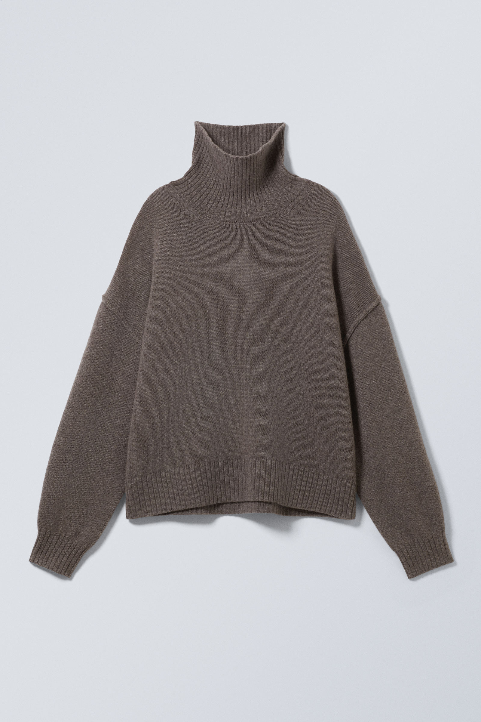 Dark Mole - Wool Turtleneck Sweater - 2