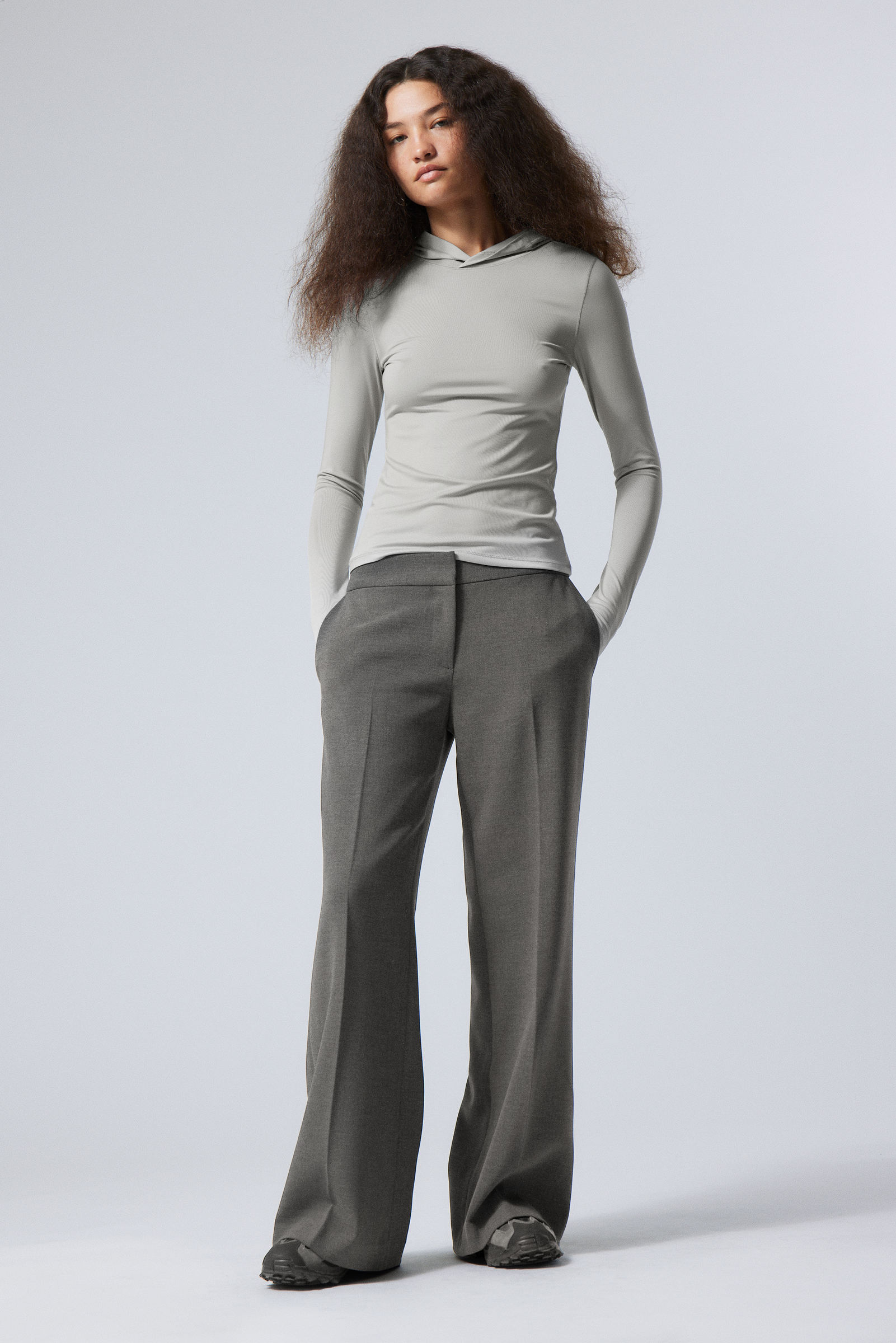 #505050 - Cami Flared Tailored Trousers - 1