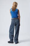 Current Blue - Dark Blue - Rail Mid Rise Loose Wide Leg Jeans - 4