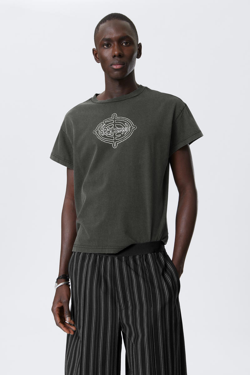 Weekday Graphic Cap-sleeved Boxy Cotton T-shirt