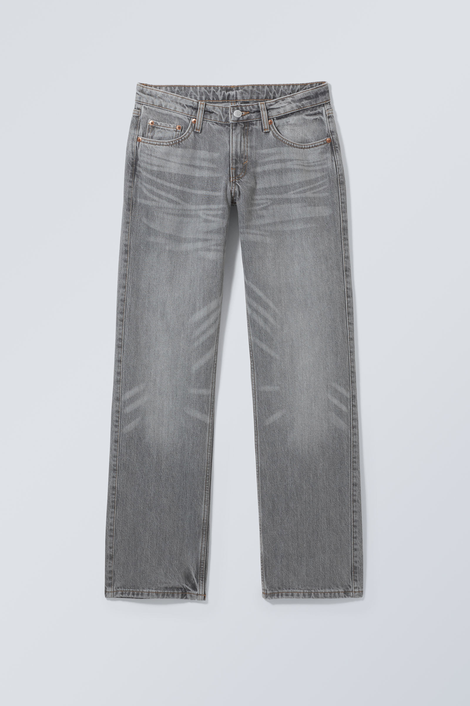 #494A4F - Arrow Low Straight Jeans - 1