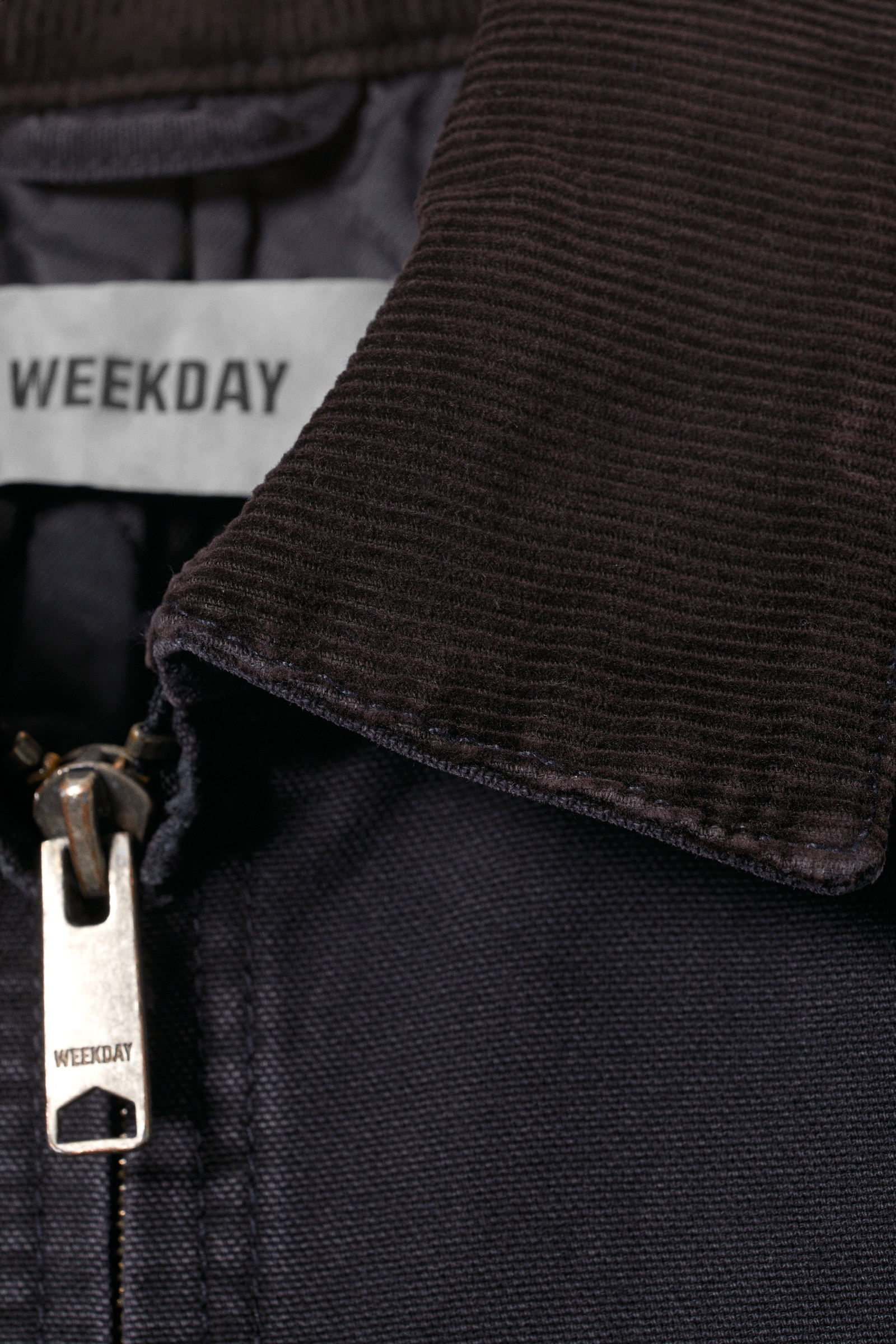 belle washed canvas jacket - Washed Black | Weekday EU