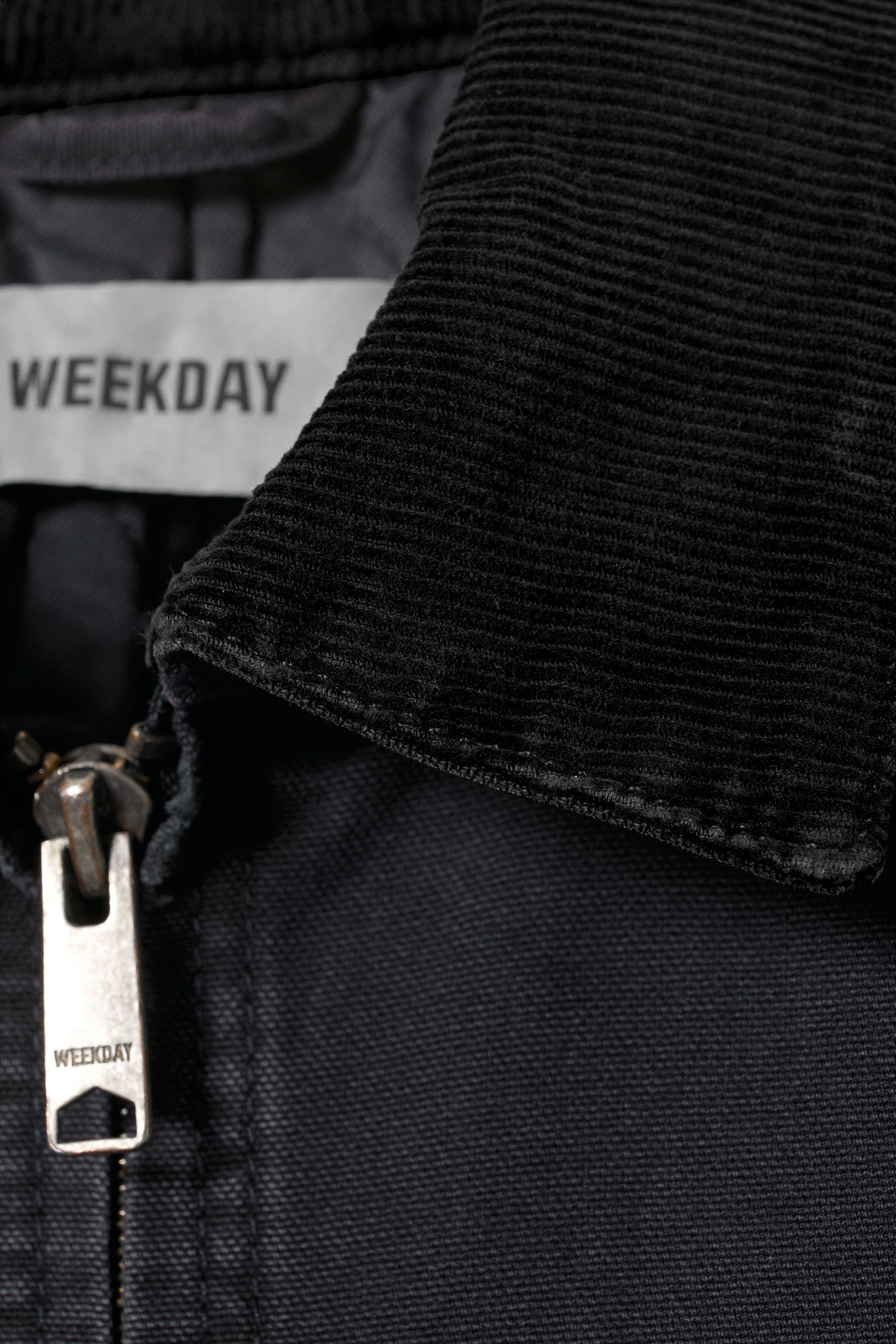 belle washed canvas jacket - Washed Black | Weekday EU