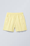 Light Yellow - Ed Contrast Swim Shorts - 0