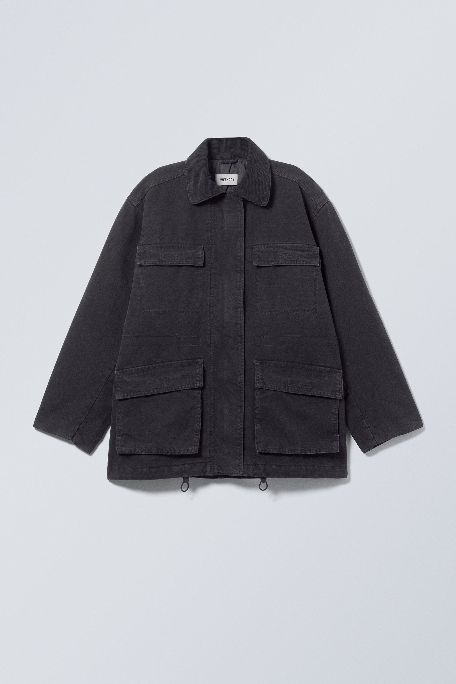 Washed Black - Luca Washed Parka Jacket - 2