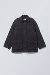 Washed Black - Luca Washed Parka Jacket - 2