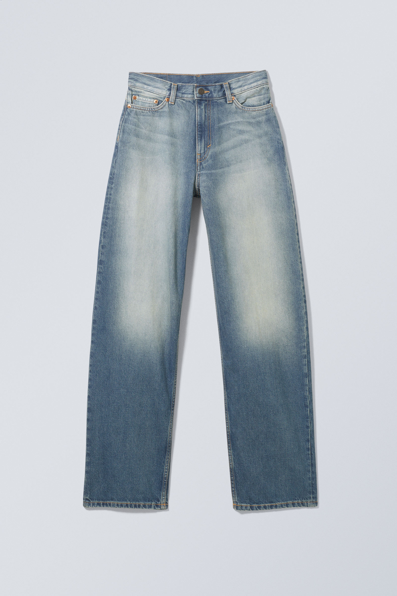 Jackpot Blue - Rail Mid Loose Straight Jeans - 1