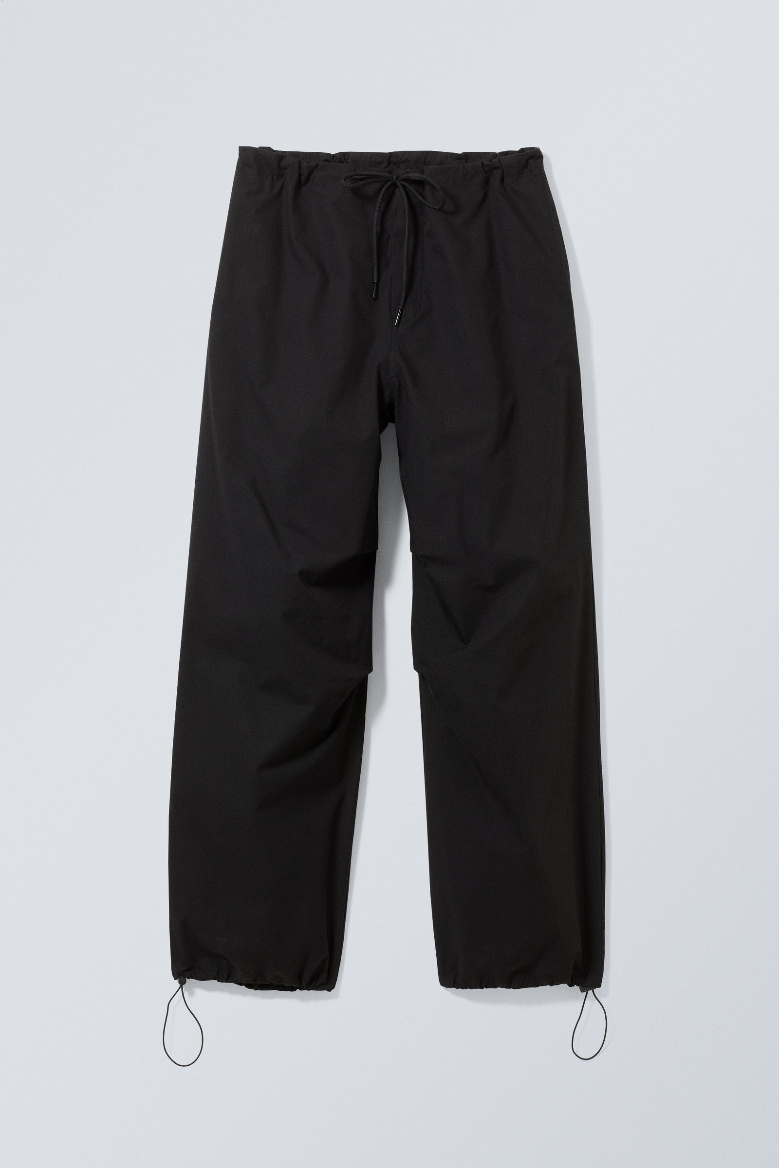 Black - Parachute Loose Trousers - 0