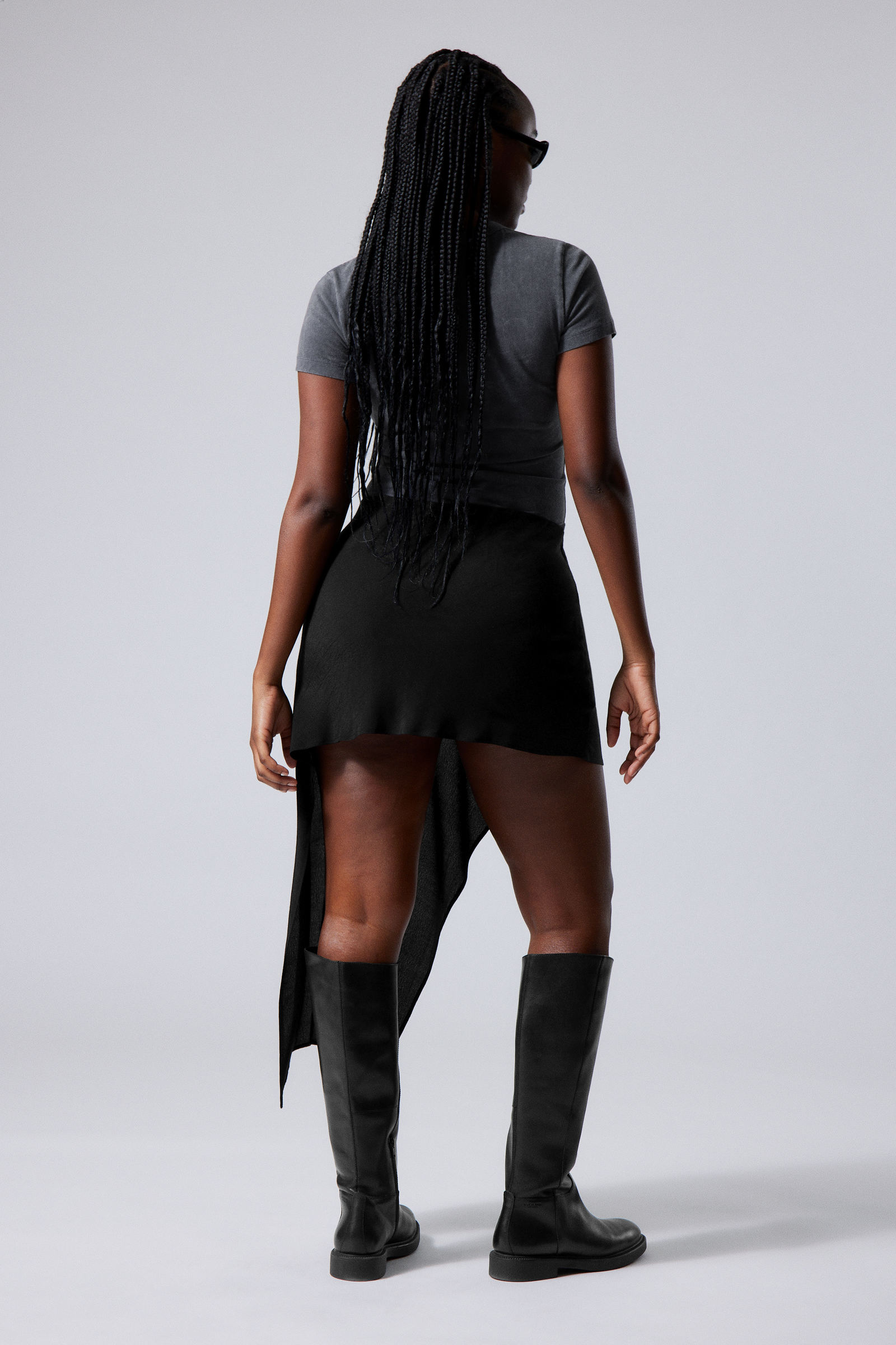 #272628 - Vira Asymmetric Mini Skirt - 2