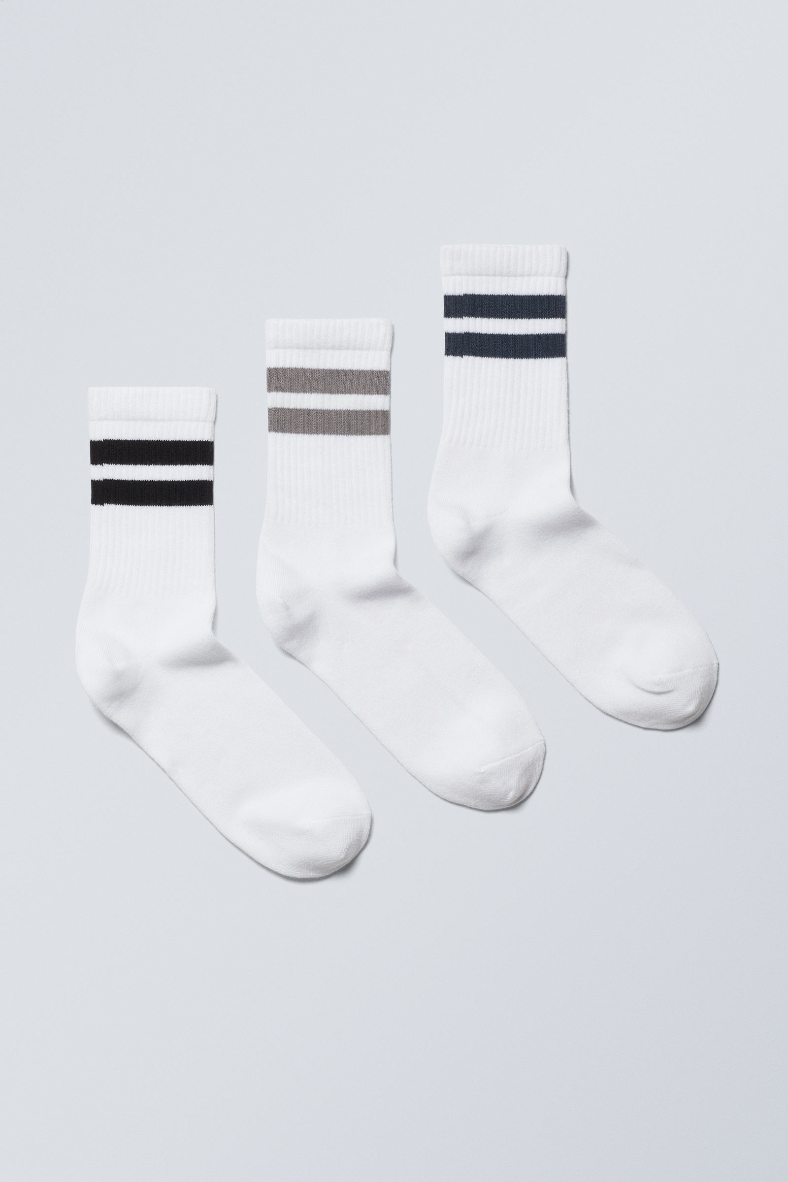 #323B45 - 3-pack Striped Sport Socks