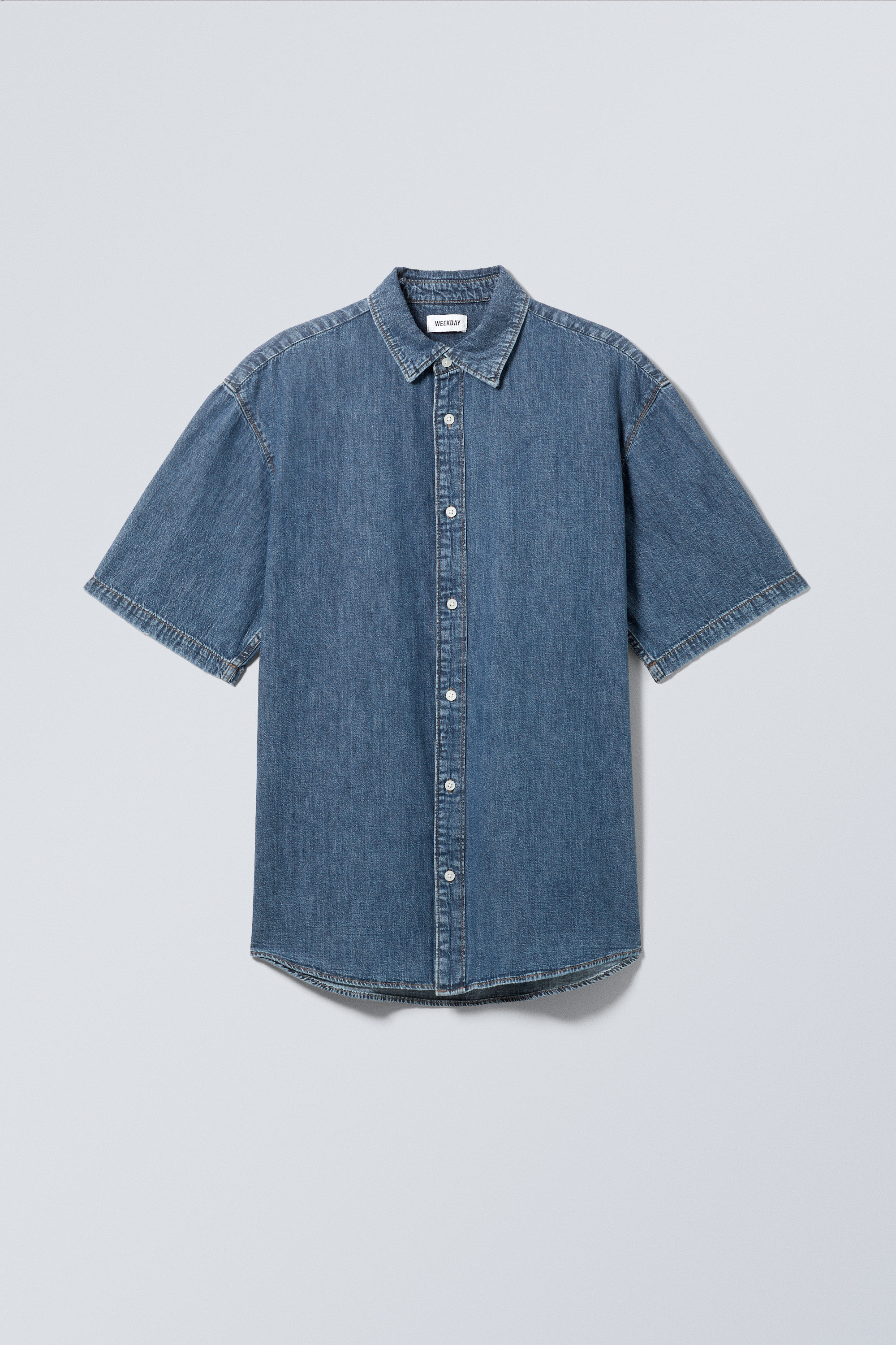【KOOLOSET】Type-1 Denim Short Sleeve Shirt Short Sleeve Boxy Shirt