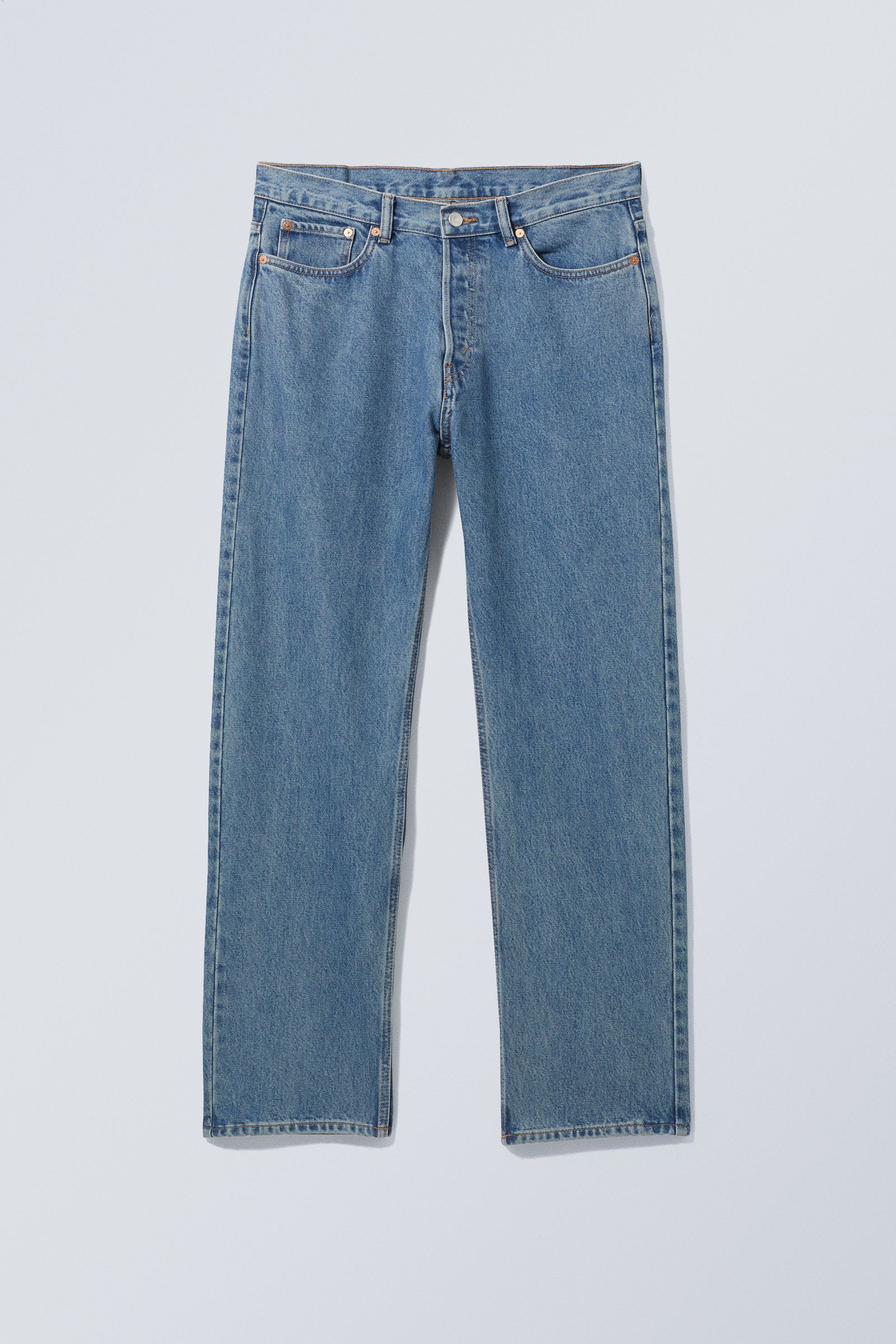 90s blue - Space Relaxed Straight Jeans - 5