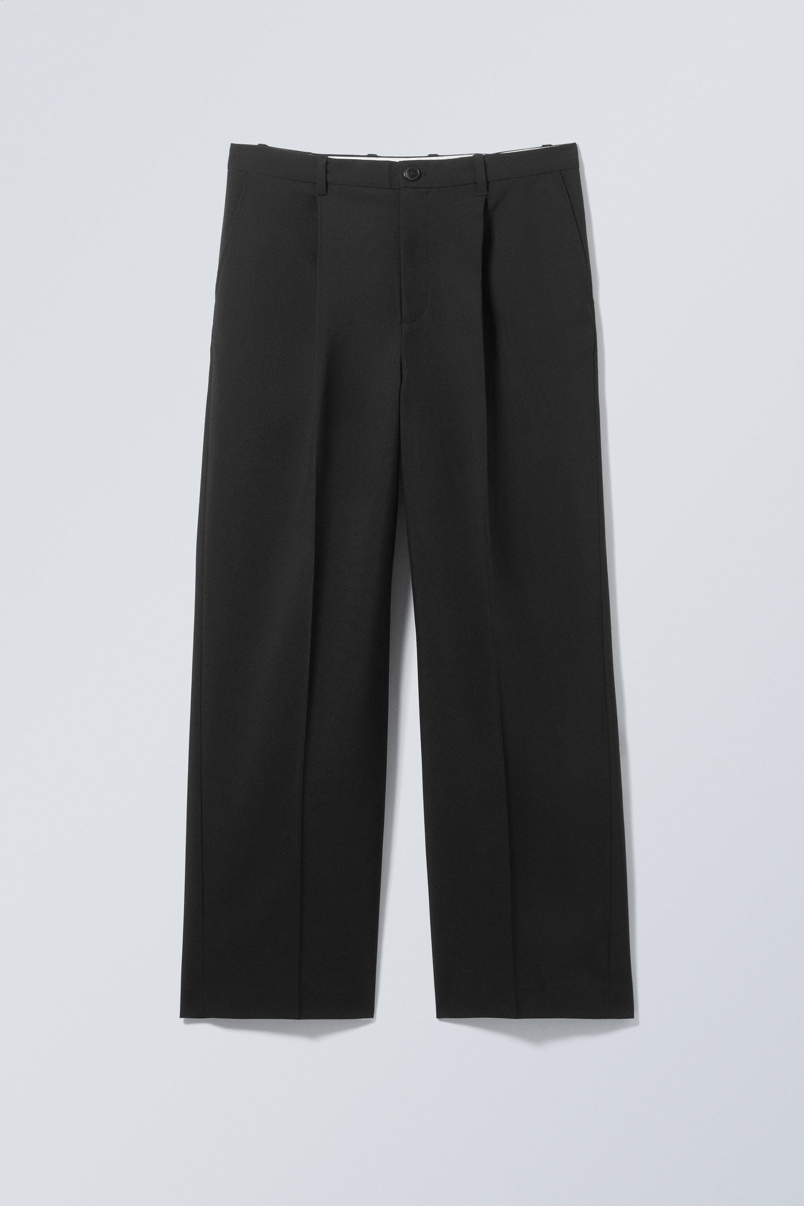 Black - Uno Loose Suit Trousers - 3