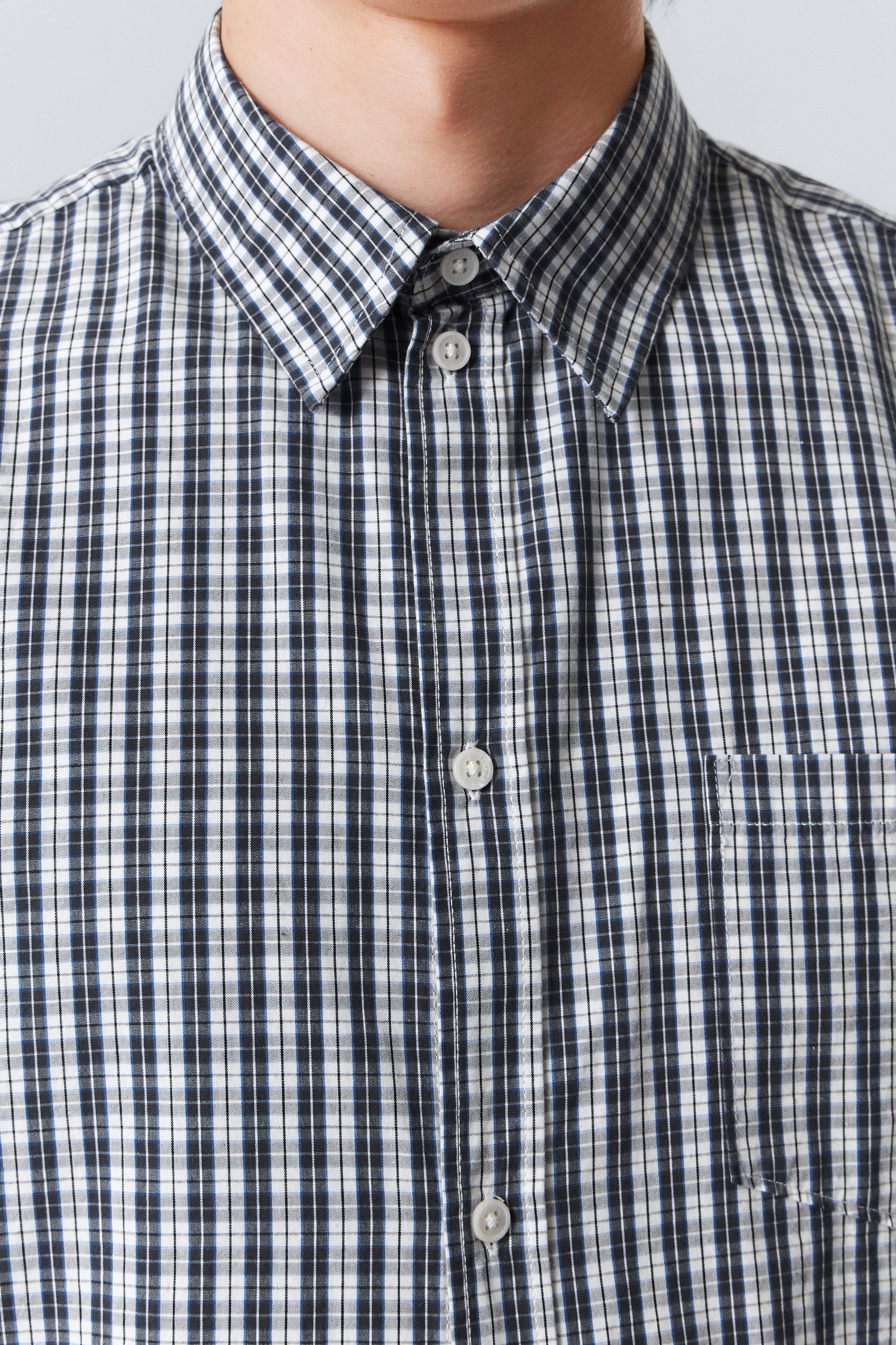 シャツ HUECLOSET Wrinkled Check Shirt 25KERO153 a857185bcc6f7c8391ae115095405a
