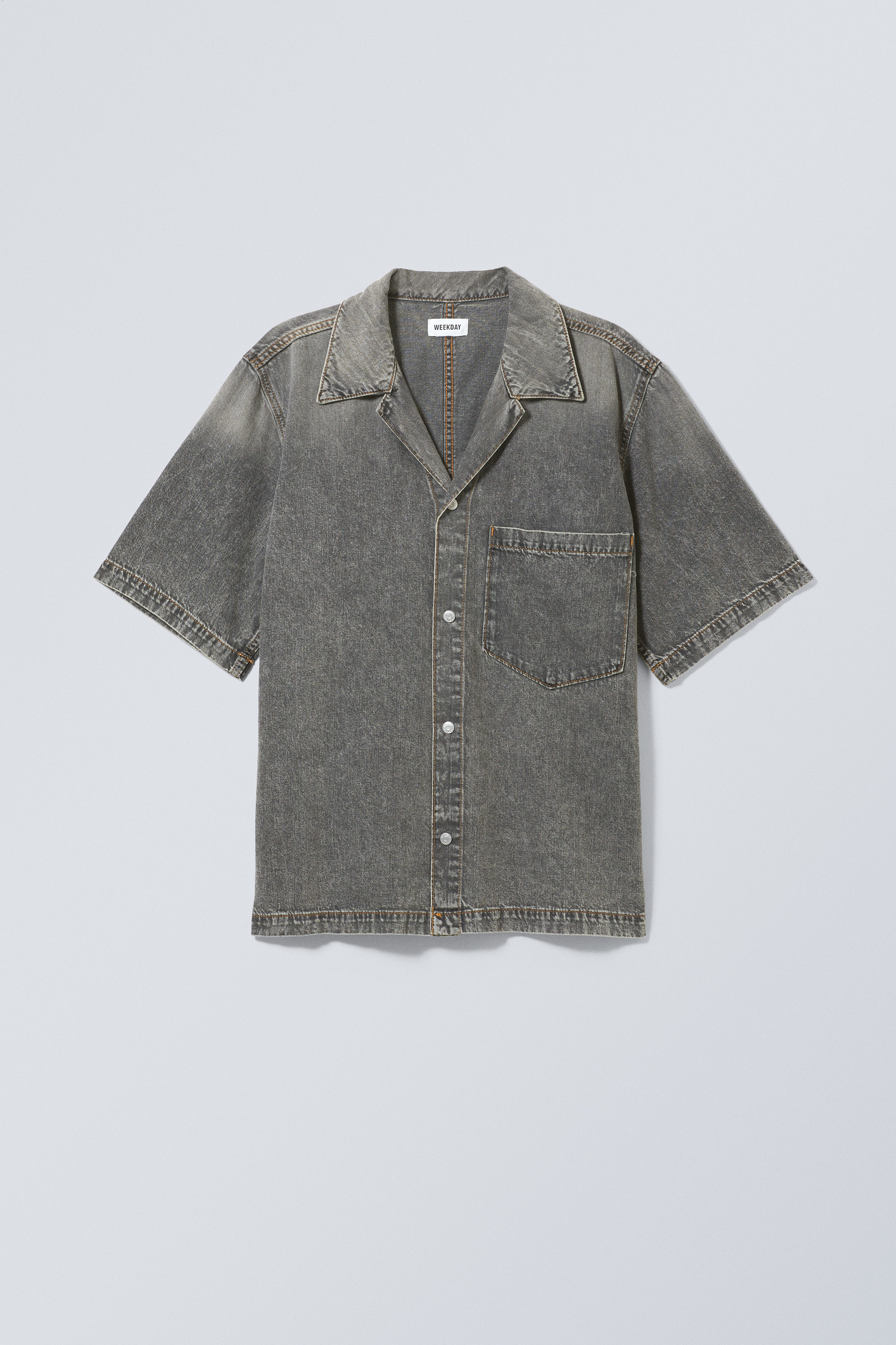 tyler lightweight denim shirt - Eleven Grey | Weekday DK