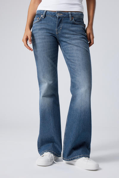 nova low slim bootcut jeans - Mine Blue | Weekday GB