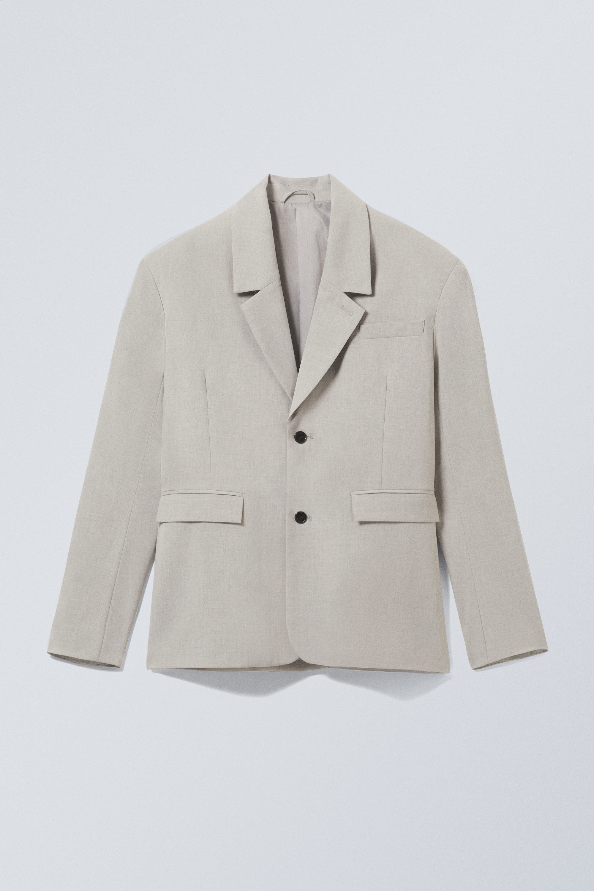 ★E.B.M★ Single Breasted Tailored Jacket EMP2WJK060 Peak Lapel Single-Breasted Jacket - Noah