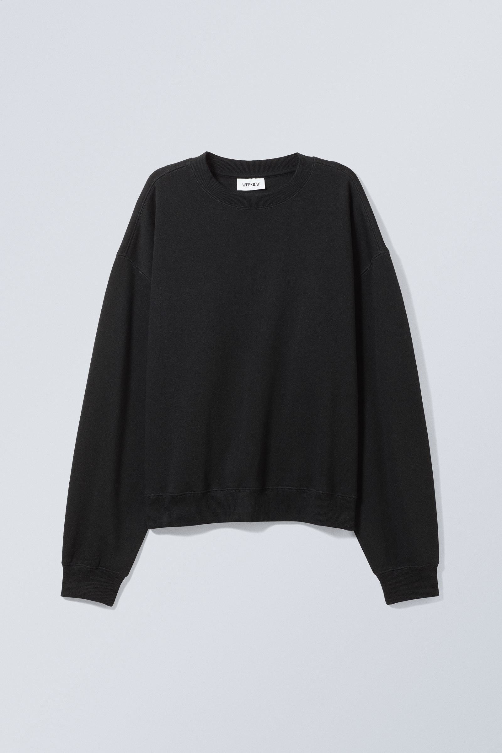 essence standard sweatshirt - Black | Weekday GB