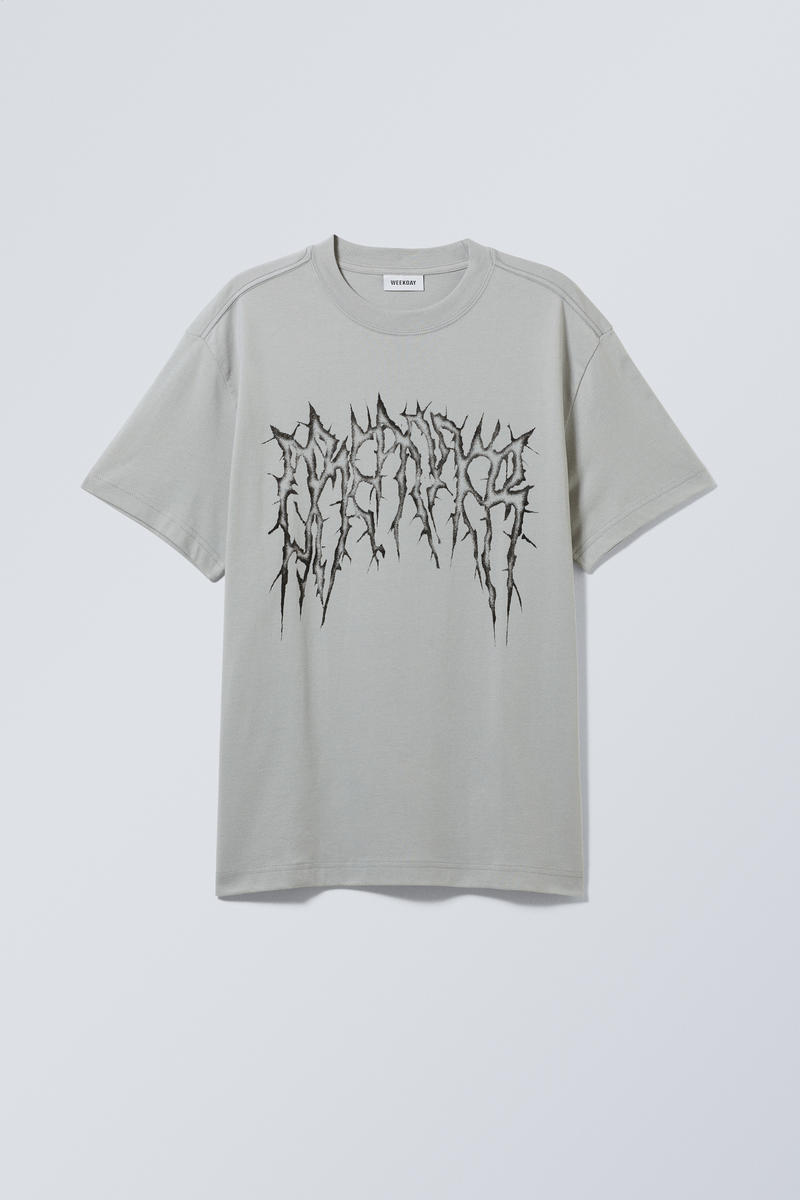 oversized graphic printed t-shirt - Spikey Dreamer | Weekday DK