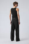 Black - Uno Loose Suit Trousers - 4