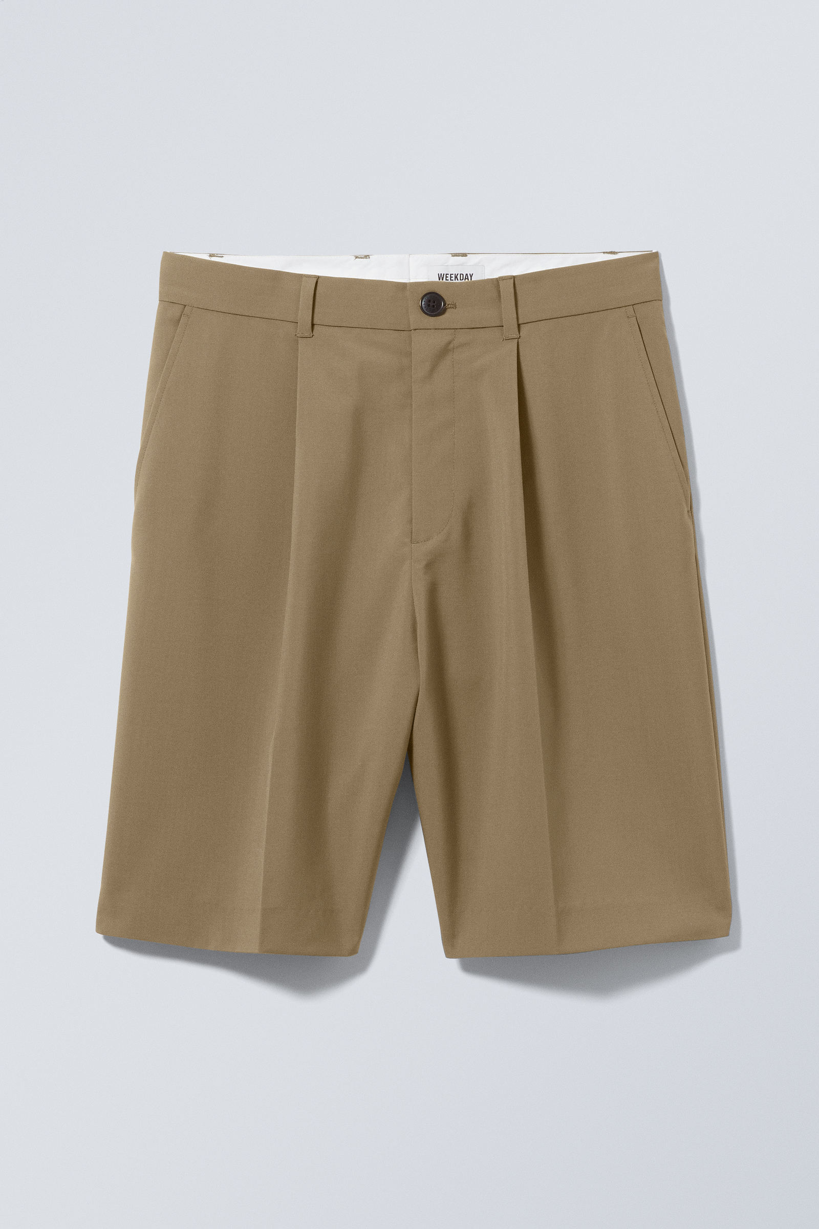 Khaki - Uno Loose Suit Shorts - 0