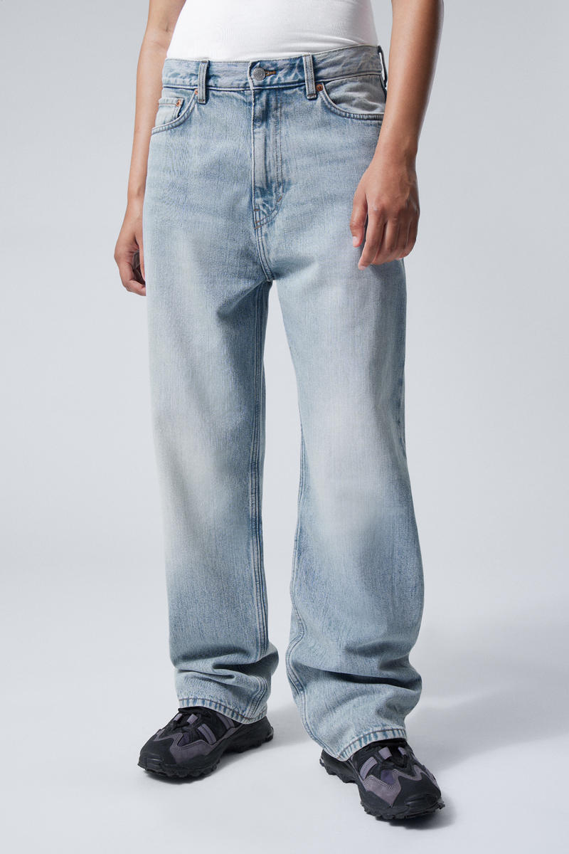 galaxy loose straight jeans - Aeon Blue | Weekday GB