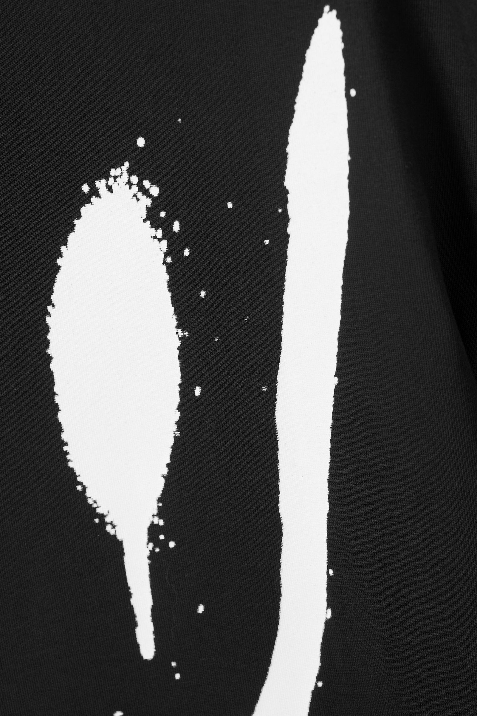 Black - Oversized Graphic Printed Tshirt - 8