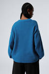 Bright Blue - Relaxed Knitted Sweater - 1